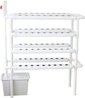 XENITE Hydroponics System Vertical Hydroponic Growing Systems PVC for Plant Leafy Vegetable with Pump System with Grow Baskets and Sponges 0825