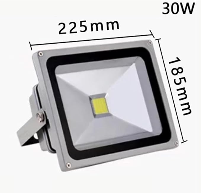 Outdoor Spotlight Ground Floodlight 220V Low Voltage Led Beam Light IP65 Waterproof Landscape Tree Light for Garden Patio Pathway Construction SearchlightBlue 30W