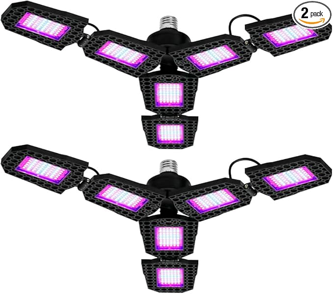 2PCS 200W Full Spectrum Seeds Lamp 110V Adjustable Greenhouse Tent Hydroponic Planting Box UV/IR Indoors Vegetable Flowers Fruits Fill Light 110V Red Blue Potted Moss Succulent Cultivation Lighting