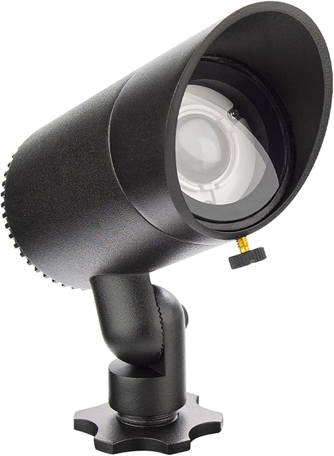 WAC Landscape Lighting LED 12V Basic Accent Light 6W with Adjustable Beam Angle 2700K in Black