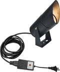 Kiven IP65 Waterproof LED Landscape Mini Up Down Ligh LED Decorative Spotlight Lamp with Plug-in Cord and Timer for Indoor Outdoor Yard Step Statue LED Lawn Light (10W Warm White)-HWD0157