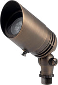 Kichler 12V MR-16 Adjustable Cowl Brass Accent Light in Centennial Brass Directional Landscape Light Fixture 15485CBR (2.5 W x 2.5 H x 6 L)