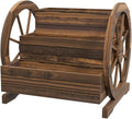 3-Tier Wooden Garden Bed with Wheels – Carbonized Fir Raised Flower Planter for Patio Balcony &amp Yard – Easy Assembly Vintage Style Garden Planter