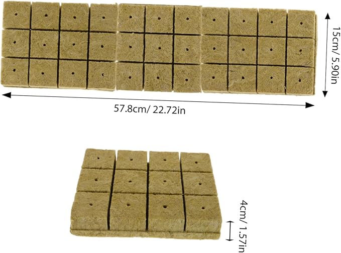 POPETPOP 3sets Hydroponics Germination Nutrient Cubes for Soilless Plant Growth Water Retaining Rock Blocks for Vegetables and Flowers Clean and Planting Supplies