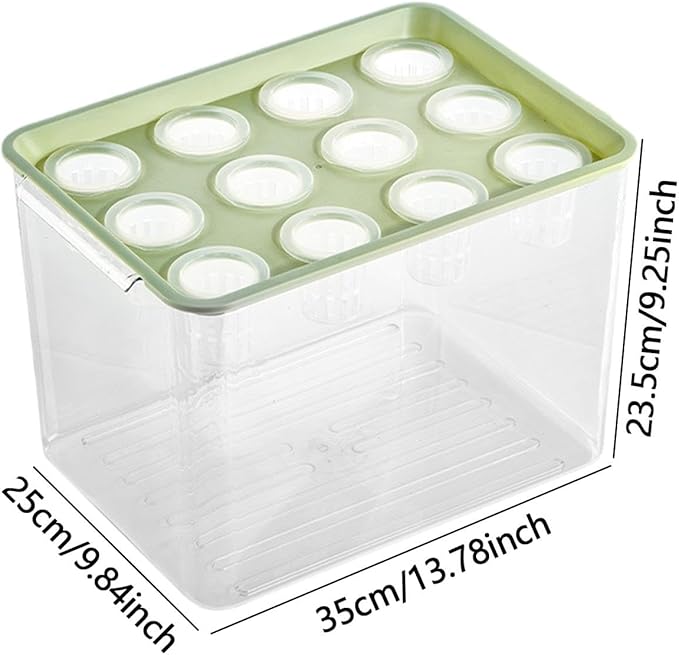 Hydroponic Growing System Microgreens Growing Kit Practical Easy to Use Transparent Hydroponics Grower Kit for Home Planting Green Lid