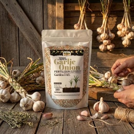 Old Cobblers Farm™ Wicked Growth Garlic + Onion Fertilizer–Nourishes RootsEnhances Flavor and Boosts Plant Health with Eco-friendly Slow-release Nutrients for Robust Growth (5/110/15/20 lbs) (15lbs)