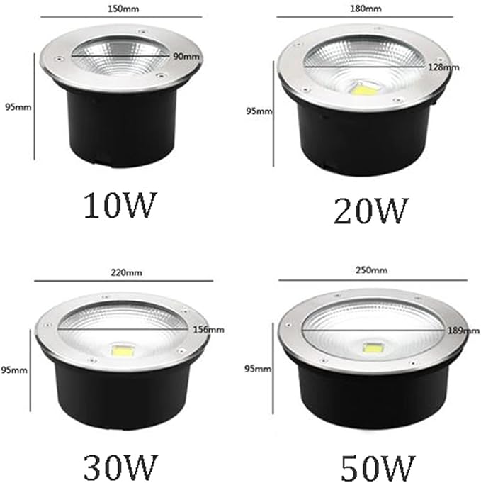 Square Ground Landscape Light - Outdoor Underground Light LED Outdoor Spotlight Waterproof IP66 Landscape Lights AC85-110V Recessed Outdoor Underground Light For Terrace Pathway Lawn (Green 3