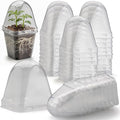 120 Pack Clear Humidity Domes Transparent Seedling Domes Compatible with 2.7 Inch Square Nursery Pots for Seedlings