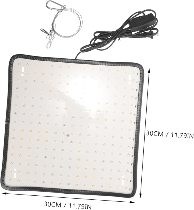BESTonZON 1set Hanging Plant Grow Light Dimmable Modes Indoor Plant Light for Vegetables Horticulture and Home Gardening Us Plug
