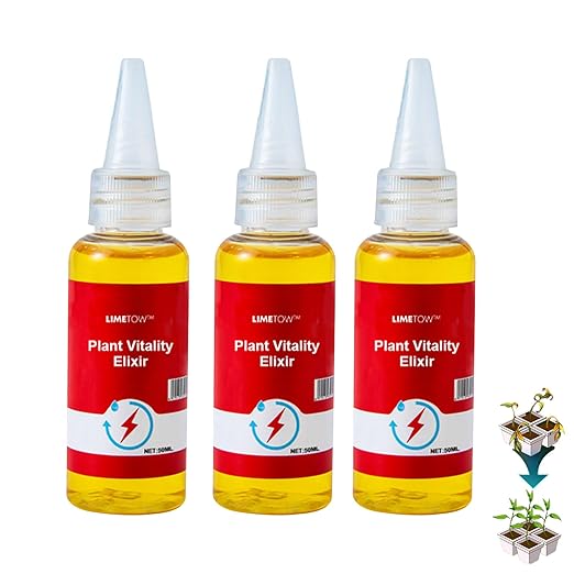 LIMETOW Plant and Flower Activation Liquid Solution – Plant Growth Enhancer Rooting Hormone and Liquid Fertilizer for Seedlings and Cuttings (3Bottle)