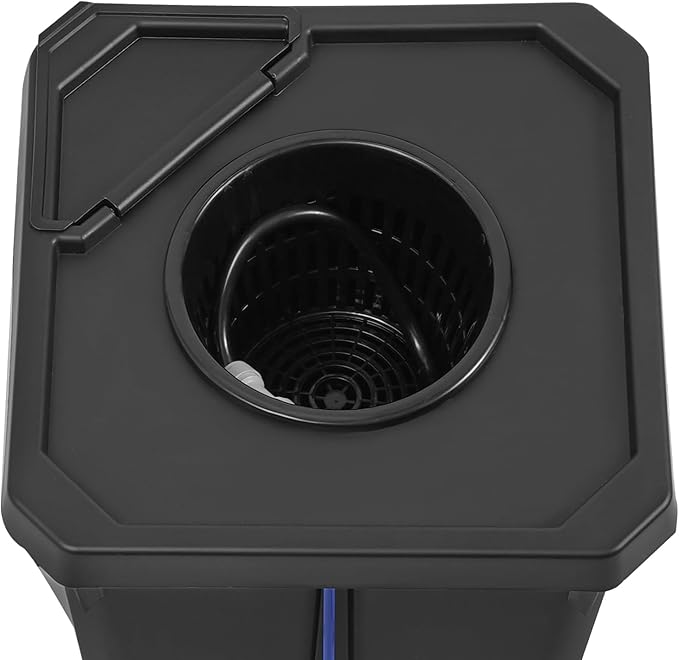 Hydroponics Grow System with Top Drip Kit 7.13 Gal Hydroponics Growing System Kit with Air Pump Clay Pebbles Culture Bucket System Recirculating Drip Garden System (1)