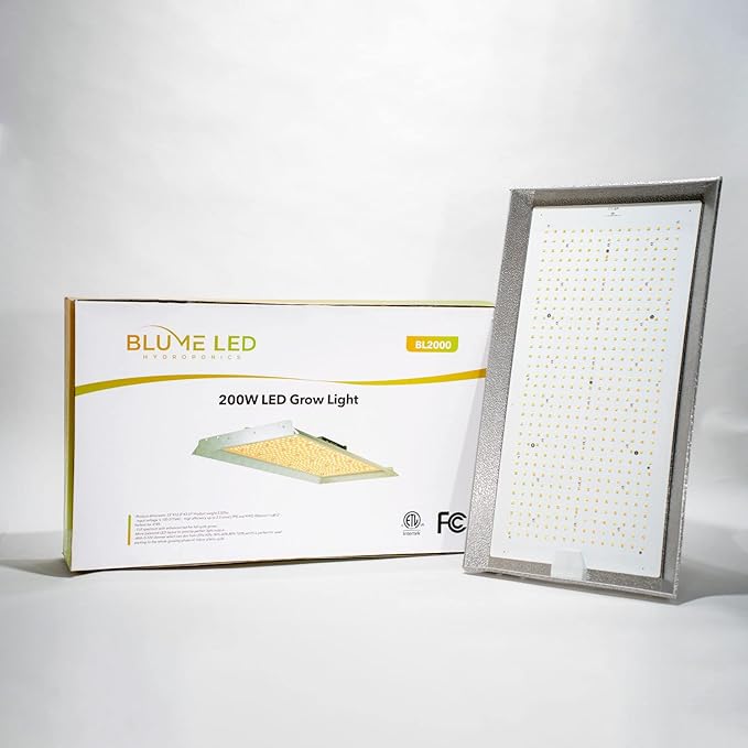 Blume 200-Watt Full Spectrum led Grow Light with Daisy Chain Function for Indoor Plants-2 pk