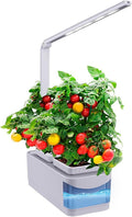 Smart Automatic Hydroponics 8 Pods Indoor Herb Garden with 3 Mode Led Grow Light Germination Kit Adjustable Up Down Left and Right for Home Kitchen