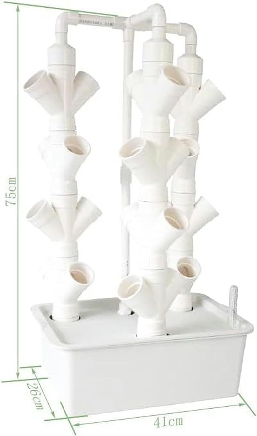 Hydroponics Growing System Vegetable Plant Tower Water Circulation System Detachable Multi-Layer Desktop Planting Frame32 Sites//1pc