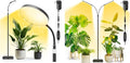 Plant Grow Light for Indoor Full Spectrum Dual Heads Grow Light 66.5in Extendable Stand144 LEDs10-Level Dimmable Auto Timer Adjustable Gooseneck Floor Lamp for Tall Large Plants