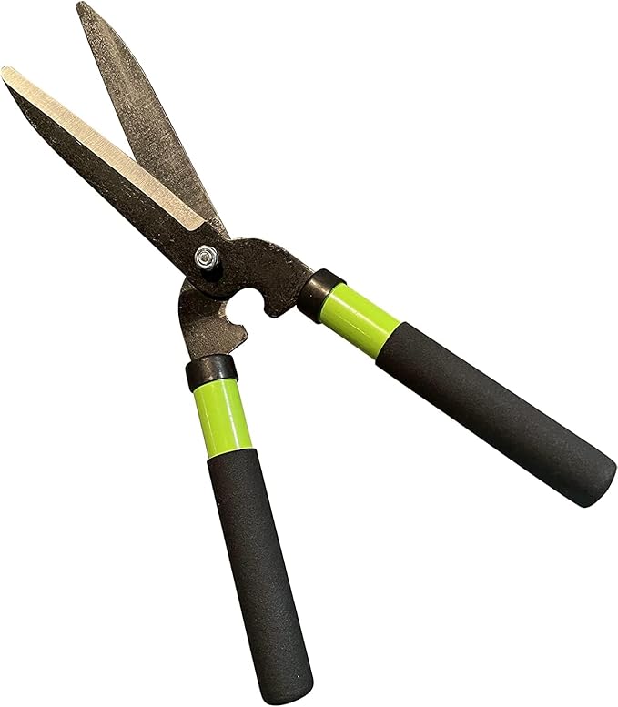 GARDEN GURU Hedge Shears Bypass Loppers Pruning Shears 3 Pc Set - Heavy Duty Comfort Grip Handles - Sharp Blades for Easy &amp Clean Cuts - Perfect Trimming Tool Kit