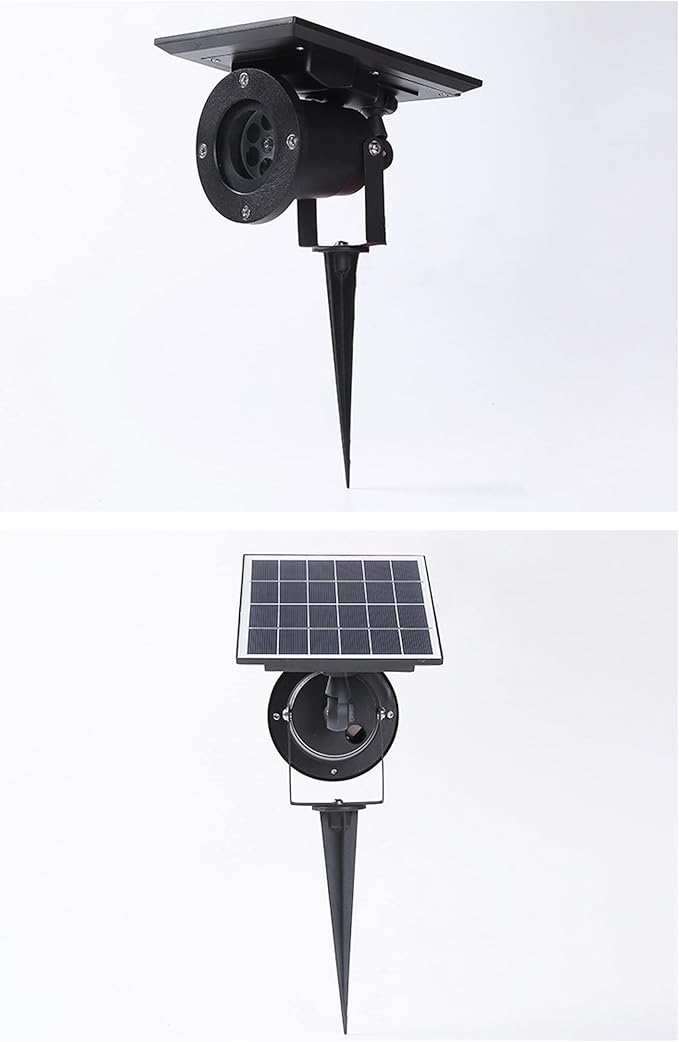 Outdoor LED Spotlight Waterproof Solar Spot Lights Bright Flag Light with Spiked Stand Landscape Automatic Mini Lawn Lamp 4.4W Graden Light Decorative Courtyard Christmas Snowflake HWD0177