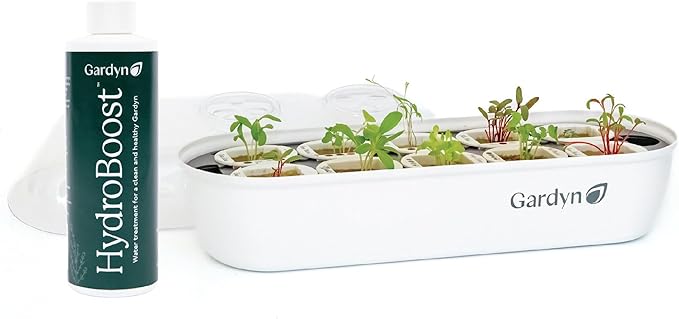 Gardyn Essential Bundle for Your Hydroponics Growing System Indoor Garden (Indoor Nursery Germination Seed Starter Tray &amp HydroBoost Plant Based Water Treatment Lowers PH &amp Balances Plant Nutr