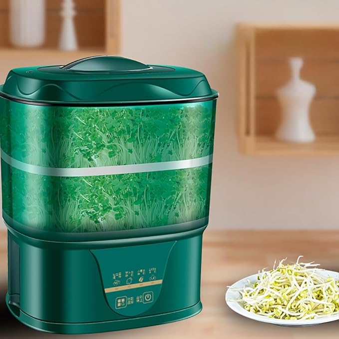 3 Layers Watering Bean Sprouts Maker Multifunctional Bean Sprout Machine Automatic Bean Sprout Machine Large Capacity Machine for Beans