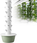 Vertical Hydroponic TowerSmart Hydroponic Growing Systemwith Hydrating Pump Adapter Net Potsfor Indoor/Outdoor Decorate Herbs Fruits and Vegetables7Layers