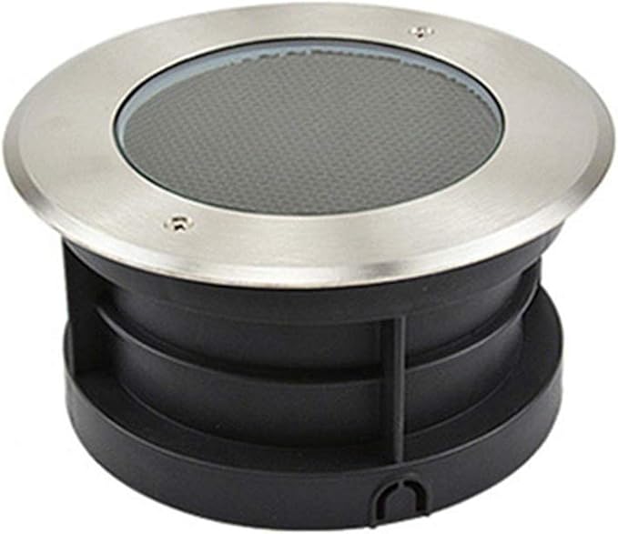 Underground Light LED 85-265V Beam LED Floodlight IP67 Waterproof Wall Washer Glare-Free Round Outdoor recessed spotlights Easy to Install Landscape Light Main Power (Red 12W)