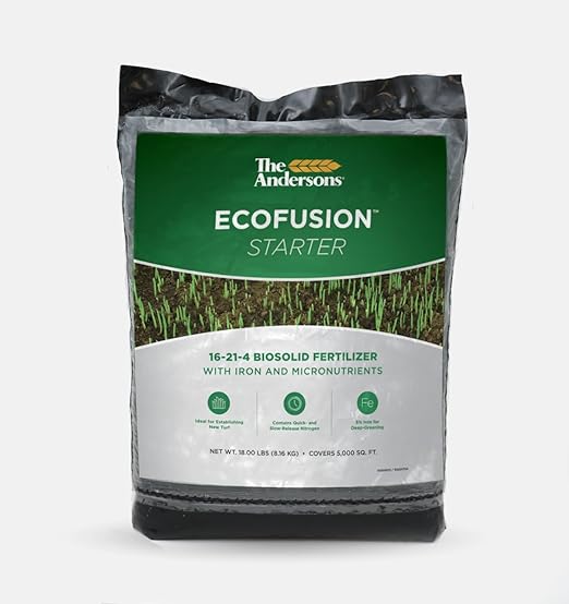 The Andersons Professional Ecofusion™ Starter 16-21-4 Biosolid Fertilizer with Iron and Micronutrients 18 lb. Bag - Covers up to 5000 sqft.