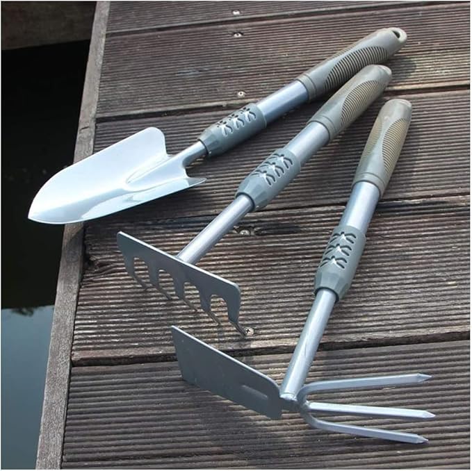 Garden Tool Set 3 Pack Heavy Duty Gardening Kit Ergonomic Handle Garden Hand Tools Outdoor Gardening Work Set