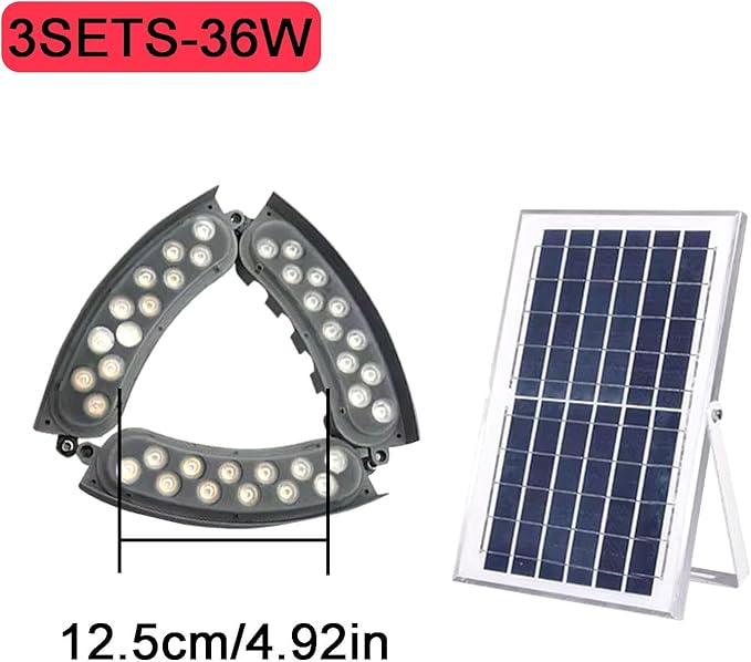 IP65 Solar Palm Tree Lightswith Ground Plug Landscape Spotlights﻿for Courtyards(3 Sets)