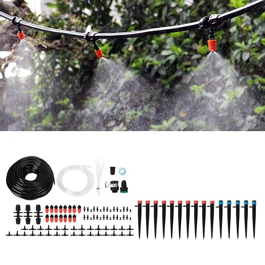 Other Watering Irrigation Supplies 40M Hose Water Saving Automatic Drip Irrigation Kit for Terraces Greenhouses and Atriums Garden Irrigation System