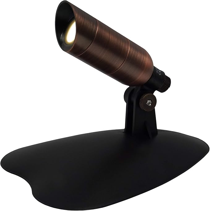 Ignite Landscape Lighting 1-Watt Bronze Mini LED Spotlight Kit with 6-Watt Transformer for Landscape Lighting Ponds and Water Features - MSKIT1W-BZ