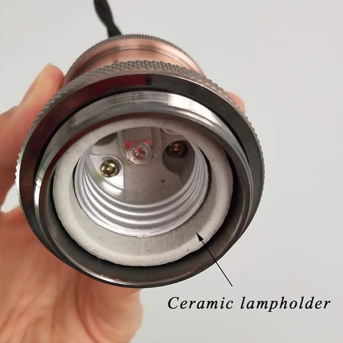 Adjustable Height J-Type Track Light Pendants 24 H Timer 4500K 10W LED Full Spectrum Red Bronze Industrial Porcelain Lamp Holder AUTO Plant Growing Lamp for Kitchen Island Green House