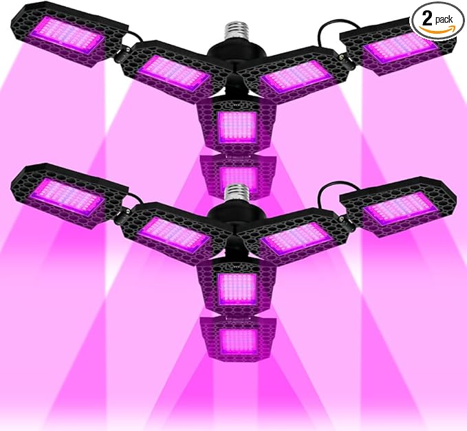 2PCS 200W Full Spectrum Seeds Lamp 110V Adjustable Greenhouse Tent Hydroponic Planting Box UV/IR Indoors Vegetable Flowers Fruits Fill Light 110V Red Blue Potted Moss Succulent Cultivation Lighting