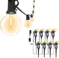 Svater Landscape Lighting Outdoor 8 Pack Low Voltage Spotlights with Transformer + String Lights LED 60 FT