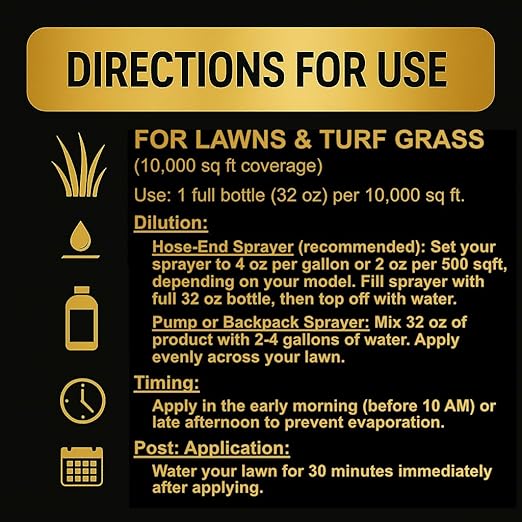 Humic Acid &amp Fulvic Acid Liquid Concentrate - 10000 sq ft - Organic Plant Food Enhancer for Lawn Plants Turf Grass &amp Garden Soil