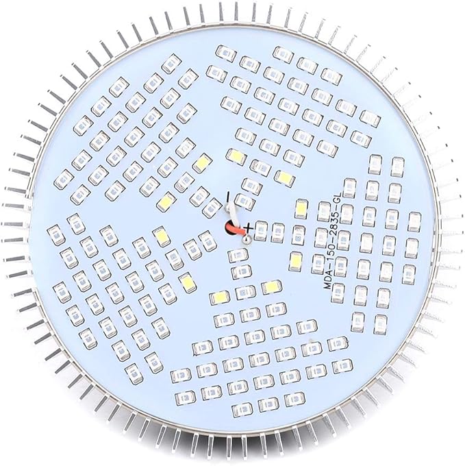Pssopp Full Spectrum Grow Lamp Aluminum 100W Plant Light for Indoor Plants 150 LED with E27 Socket for Efficient Growth