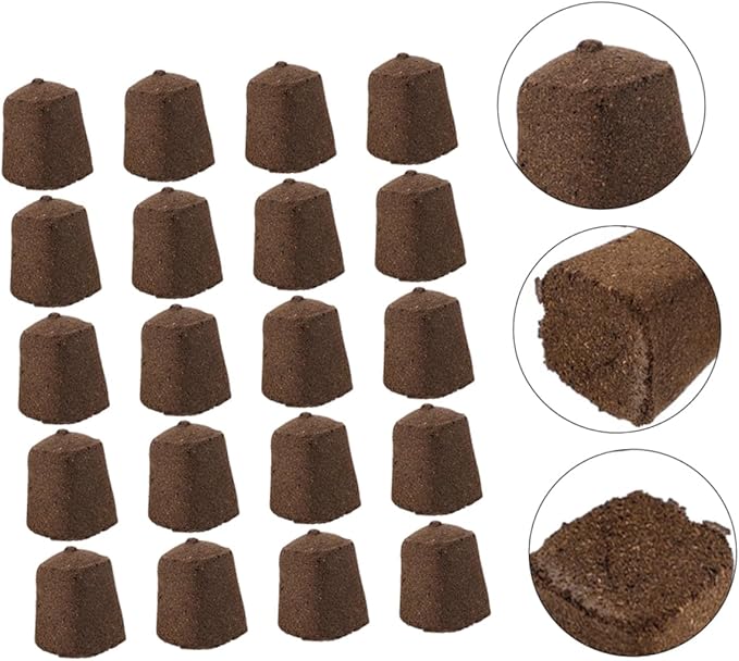 Happyyami 60pcs Rapid Breeding Plant Growing Blocks Moisturizing and Fat-retaining Starter Cubes for Home Factory Use