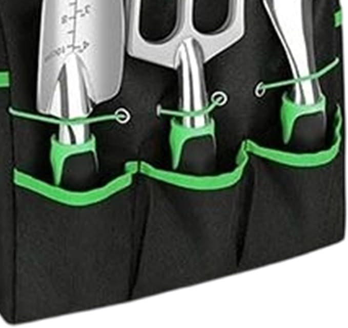 Garden Tool Set - 8 Piece Stainless Steel Plant Supplies Kit Floral Hand Tools for Digging Weeding Loosening Soil Transplanting Cleaning Pruning Ideal for Outdoor Gardeners