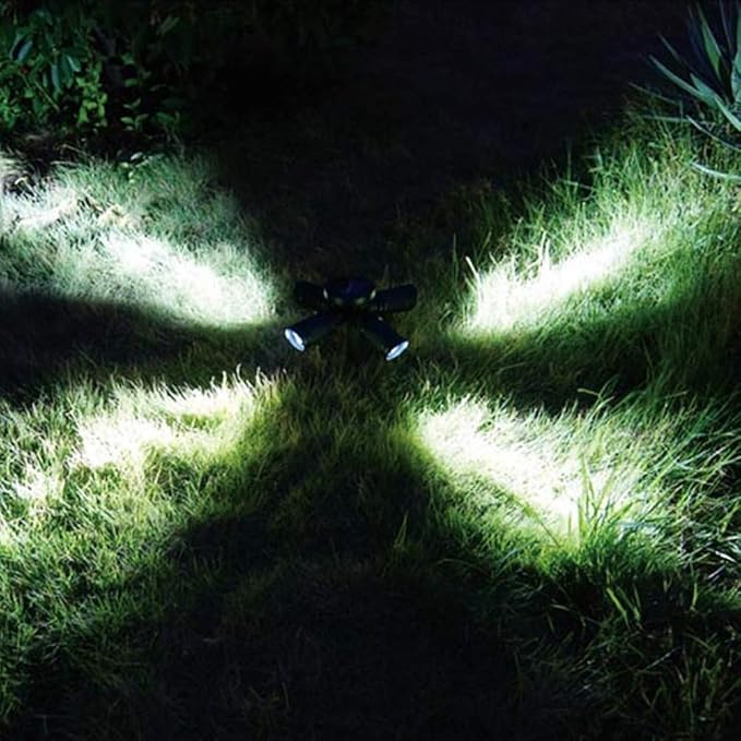 Solar Lawn Lights LED Spotlight Outdoor Landscape Lighting with 28 LED Beads Adjustable Light Heads for Yard Garden Patio IP65 Water Solar Powered Lights wi