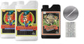 Advanced Nutrients Connoisseur Grow A and B 4 Liter &amp Piranha 1 Liter Bundle with Conversion Chart and 3mL Pipette