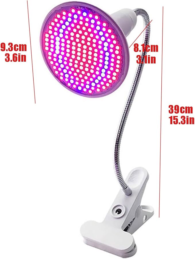 LED Grow Light Grow Lights for Indoor Plants Witrh Switch Ideal for Greenhouse Plants Flowers Veg Succulents Potted Growth (Size : 1 Head 290 lamp Beads) ()