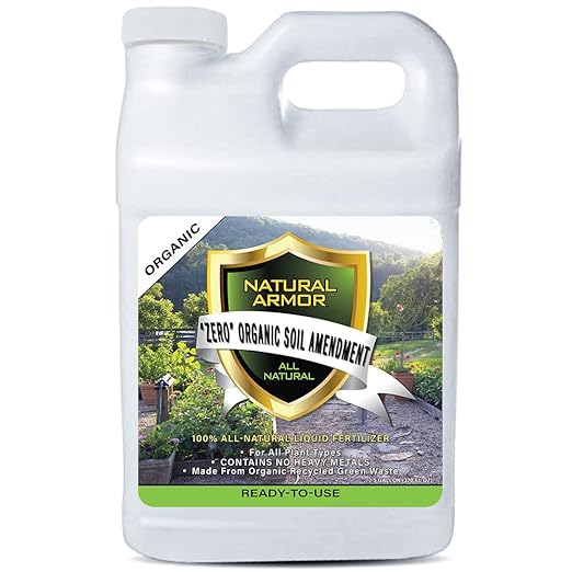 “Zero” Organic Fertilizer – NO Nitrogen Potassium or Phosphate 100% All-Natural/Organic Liquid Fertilizer from Recycled Green Waste Ready to Use (2.5 Gallon) Covers 2500 Sq. Ft.