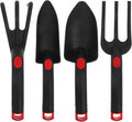 Mini Garden Tool Set for Yard Working – 4pcs Ergonomic Hand Tools Kit with Trowel Rake and Spade for Gardening Enthusiasts