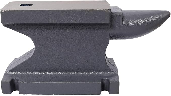 Donext Cast Iron Anvil Tool 6.8x3.3 Inch Blacksmith Anvil with Round Horn Heavy Duty Metalworking Tool for Forging Shaping Bending