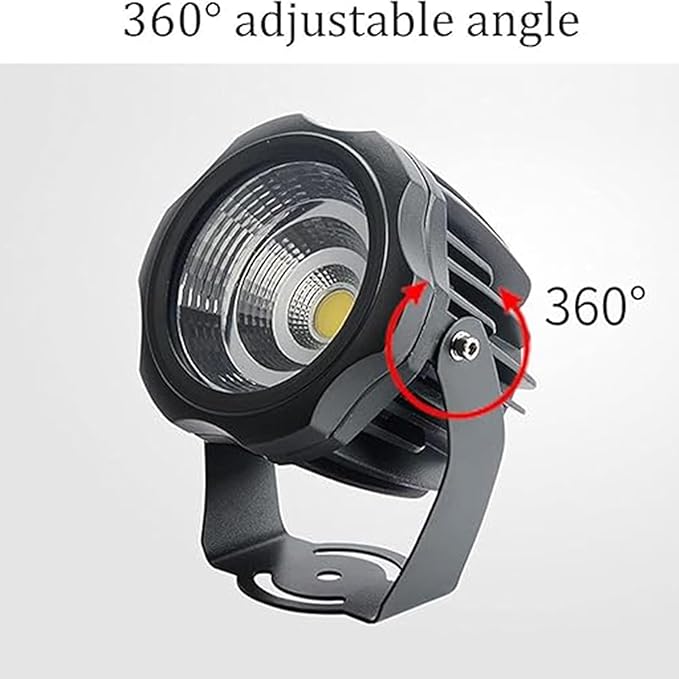 Led Spotlights - AC220V Outdoor LED Garden Light IP65 Waterproof Exterior Wall Lighting Engineering Lights Landscape Lighting for House Lawn Courtyard Park Tree Light(Red10W(ac220v))