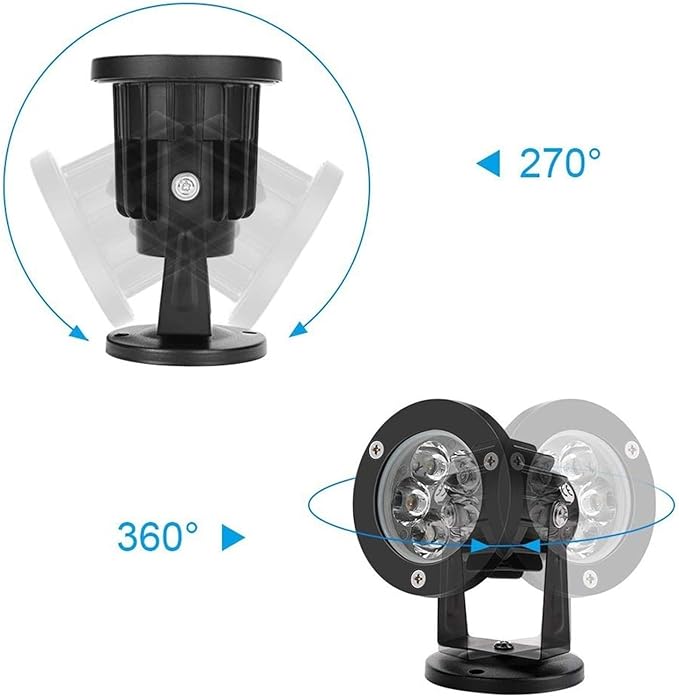 LED Beam Spotlight 1/2PCS Ground Spotlight Lights IP65 Waterproof Terrace Lawn LED Tree Floodlight 5W Adjustable Garden Landscape SpotlightsRed 2PSC 5w(AC24v)