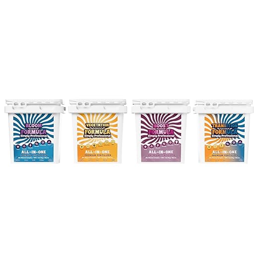 Transition Formula – Premium Fertilizer for Pre-Flower Growth – Organic Mineral Hybrid with Seaweed Yucca &amp Amino Acids – Water-Soluble Plant Food – Made in USA - 25 LB Bucket