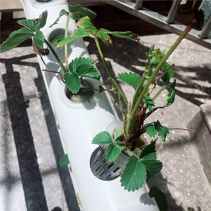 Grow Pipe-Type DIY Hydroponic Planting Rack - PVC Multi-Layer Soil-Free Vegetable Growing System for Home Gardening(75mm Pipe)