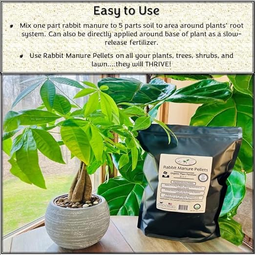 Rabbit Manure Fertilizer. 2-1-1 N-P-K. 2lb Bag of Dry Pellets