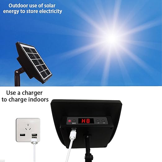 Solar Powered Spray Irrigation System Kit Flexible Watering Schedule Solar Auto Irrigation System with 2200mAh Battery IP67 Water Proof 10m Hose15 Flower Pots for Garden Lawn