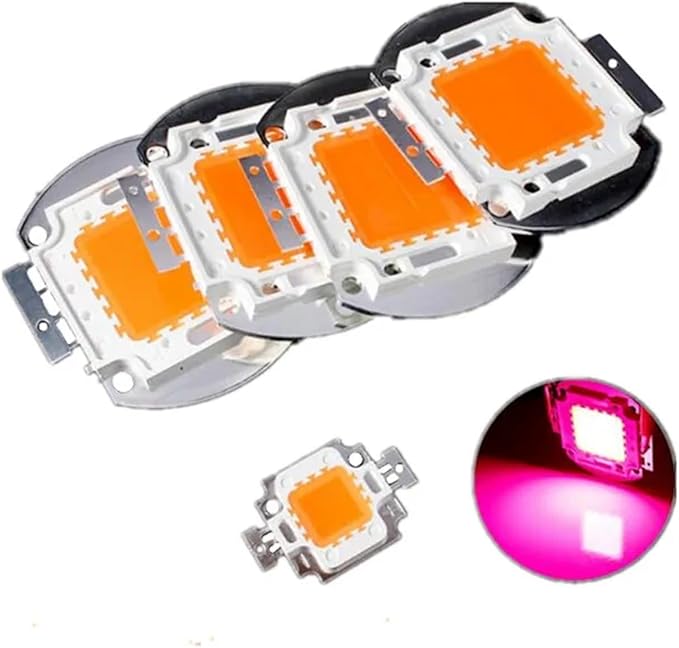 5pcs LED cob Full sepctrum 10W/20W/30W/50W/100W Plant Grow chip High Power Bead Lamp Module floodlight 400-840nm(100W)